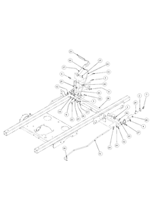 Brake Assembly Diagram and Parts List for M48-HN 53BB5E6V750-20-HP-OHV Cub Cadet Lawn Tractor